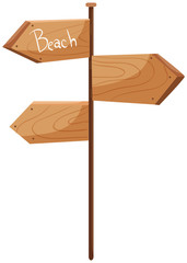 A Set of Wooden Signs