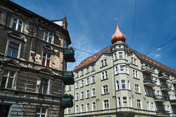 Obraz premium Art Nouveau facade of the building in Poznan.