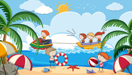 Obraz premium Summer Holiday with Kids Activities