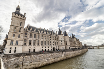 Fototapeta na wymiar The palace of the Conciergerie, Paris, France