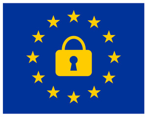 カギ　アイコン　セキュリティ　EU