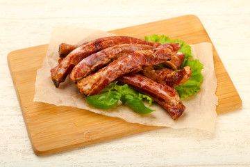 Smoked pork ribs