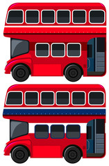 Double-decker Bus  on White Background