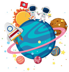 Two Astronaut Explore the Planet