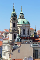 Ancient church of saint Nicholas in Prague in the Czech Republic