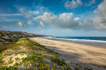Indian ocean coastline and beaches of Mozambique