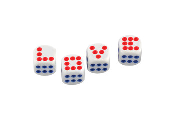 Love Dice isolated on white background
