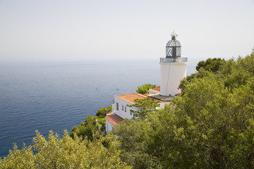 Sant Sebastia lighthouse, Palafrugell, Spain.