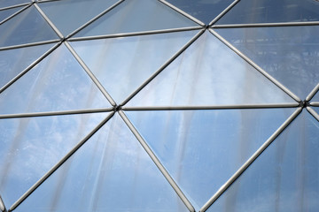 pattern of glass wall