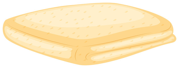 A Yellow Towel on Whote BAckground