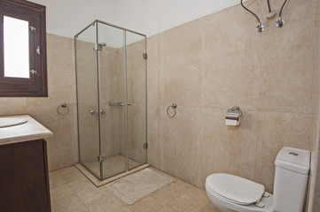 Interior of a luxury show home bathroom