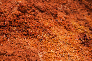orange sand close-up. background