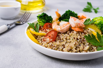 Quinoa salad with vegetables