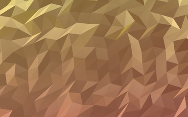 Abstract triangle geometrical orange background. Geometric origami style with gradient