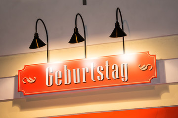 Geburtstagserinnerung GEBURTSTAGSERINNERUNG