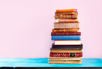 Pile of old books