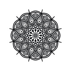 Boutique Beauty Yoga Meditation Mandala Art Illustration