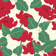 Abstract elegance pattern with floral background.