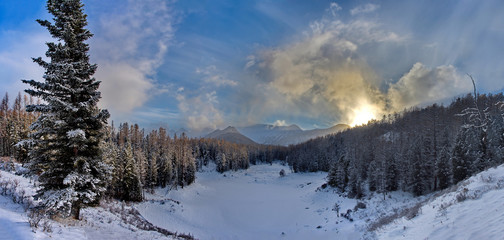 Russia. Late autumn in the Altai Mountains