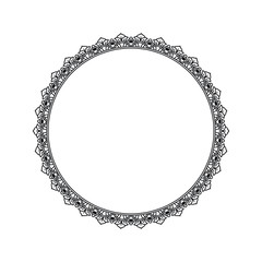 Round Lace Frame Border Vintage Style