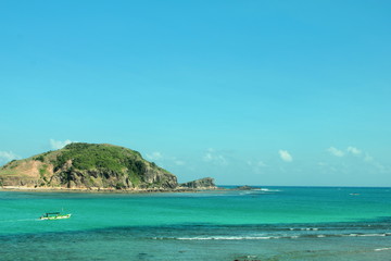 Beautiful view Aan Beach in Lombok Indonesia