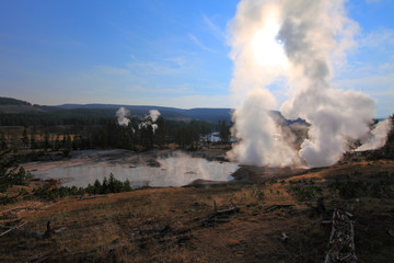 Mud Volcano and Sulphur Caldron, Yellowstone NP, USA 