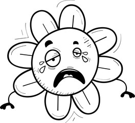 Cartoon Flower Crying