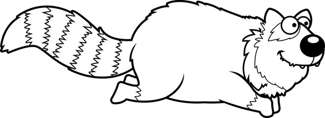 Cartoon Red Panda Running