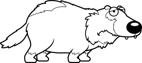 Sad Cartoon Wolverine