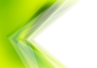 White and green abstract vector background