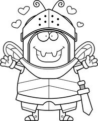 Cartoon Bee Knight Hug