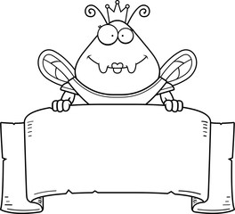 Cartoon Bee Queen Armor Banner