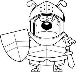 Sad Cartoon Dog Knight