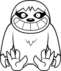 Cartoon Sloth Sitting