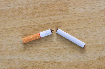 World No Tobacco Day Men cigarette break And send a cigarette