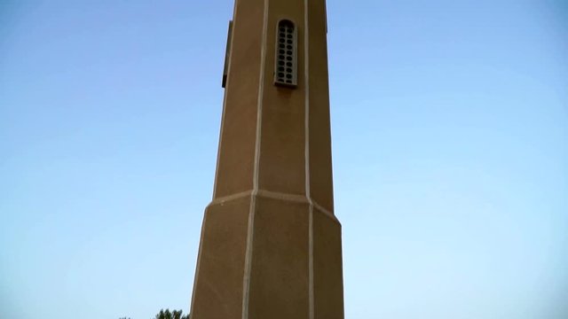 Al Jazirah Alhamra Old Town - abandoned village in the smallest emirate of the UAE - Ras Al Khaimah. Steadycam shot.
