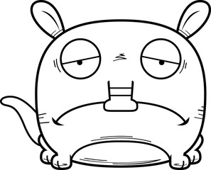 Cartoon Sad Aardvark