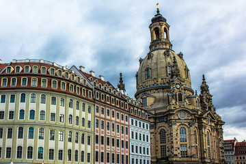 Fototapeta na wymiar Buildings in Dresden Germany