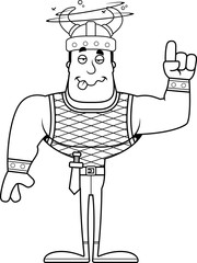 Cartoon Drunk Viking