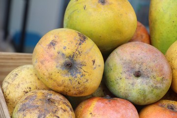 Mango fruit is delicious at street food