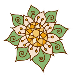 Abstract crystal gems isolated on the white background