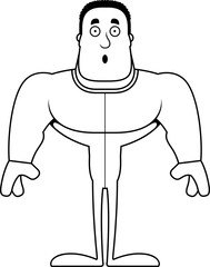 Cartoon Surprised Man In Pajamas