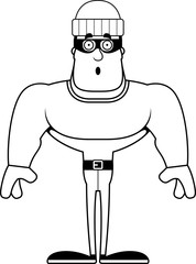Cartoon Surprised Thief