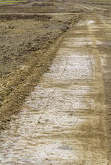 big construction site closeup