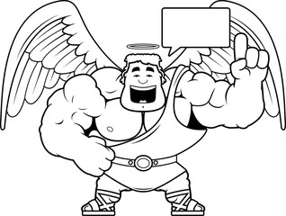 Cartoon Angel Talking