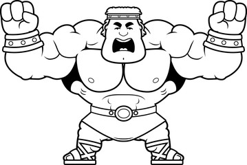 Cartoon Hercules Angry