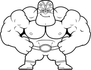 Cartoon Luchador Confident