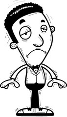 Sad Cartoon Black Groom