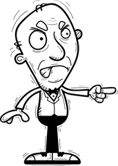 Angry Cartoon Senior Groom