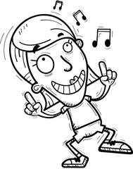 Cartoon Woman Dancing